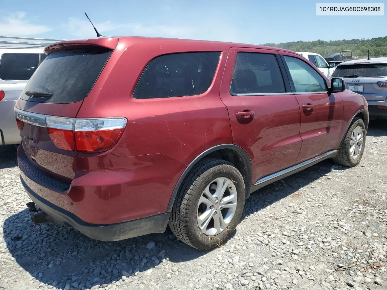 2013 Dodge Durango Sxt VIN: 1C4RDJAG6DC698308 Lot: 59024184