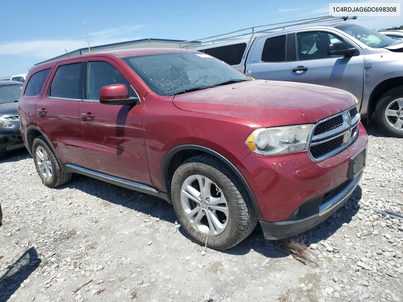 2013 Dodge Durango Sxt VIN: 1C4RDJAG6DC698308 Lot: 59024184