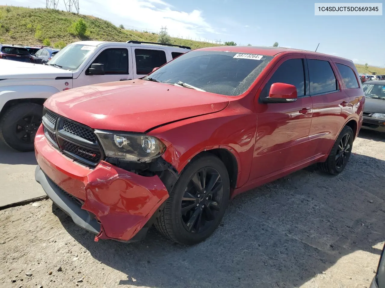 2013 Dodge Durango R/T VIN: 1C4SDJCT5DC669345 Lot: 59773264