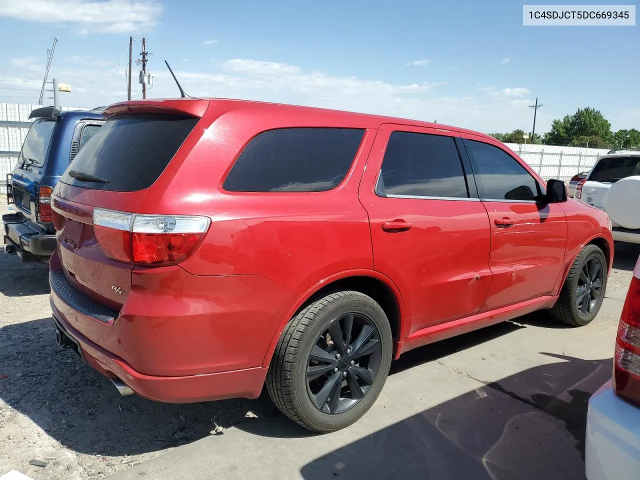 2013 Dodge Durango R/T VIN: 1C4SDJCT5DC669345 Lot: 59773264