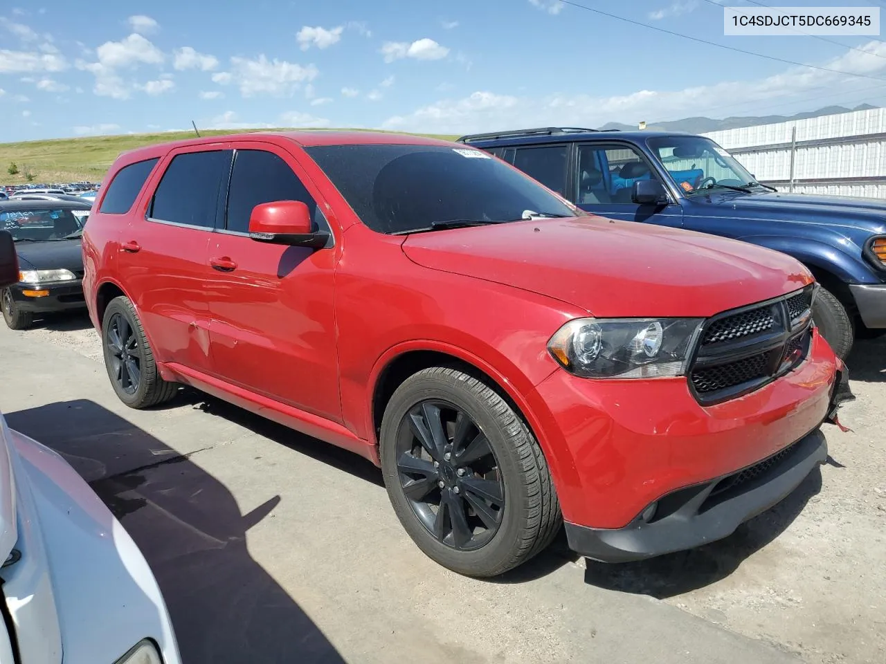 2013 Dodge Durango R/T VIN: 1C4SDJCT5DC669345 Lot: 59773264