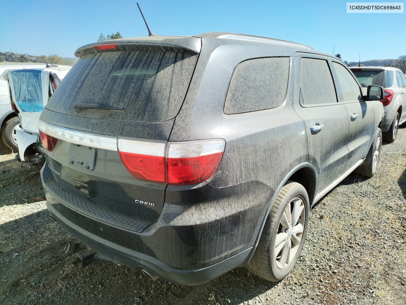 2013 Dodge Durango Crew VIN: 1C4SDHDT5DC698643 Lot: 60062784