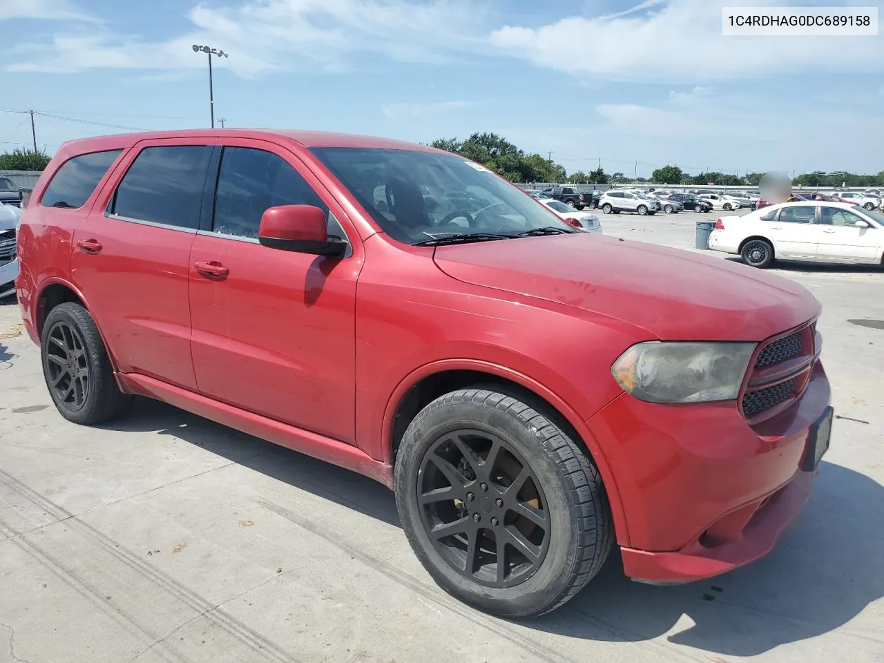 2013 Dodge Durango Sxt VIN: 1C4RDHAG0DC689158 Lot: 60244054