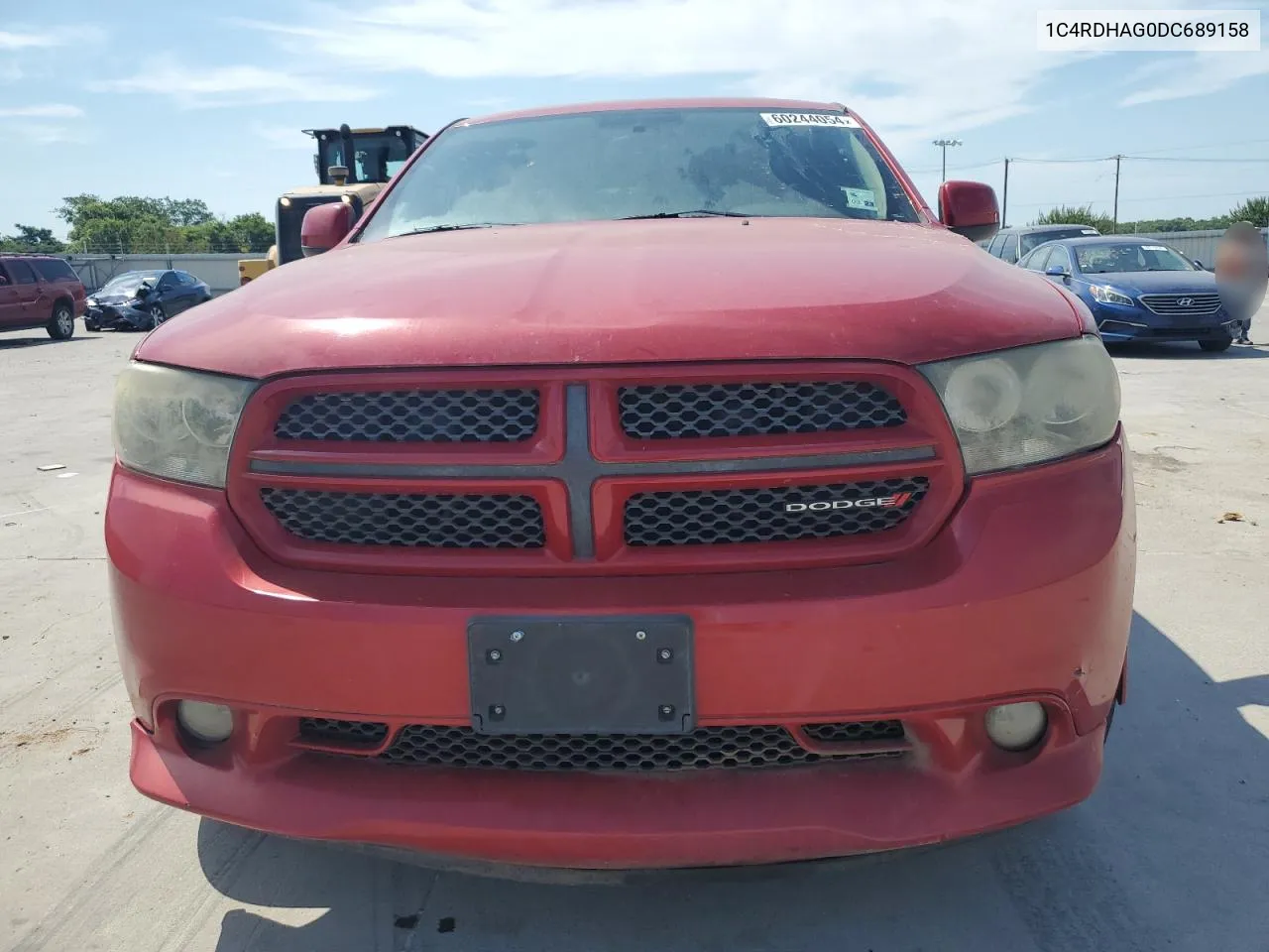 2013 Dodge Durango Sxt VIN: 1C4RDHAG0DC689158 Lot: 60244054