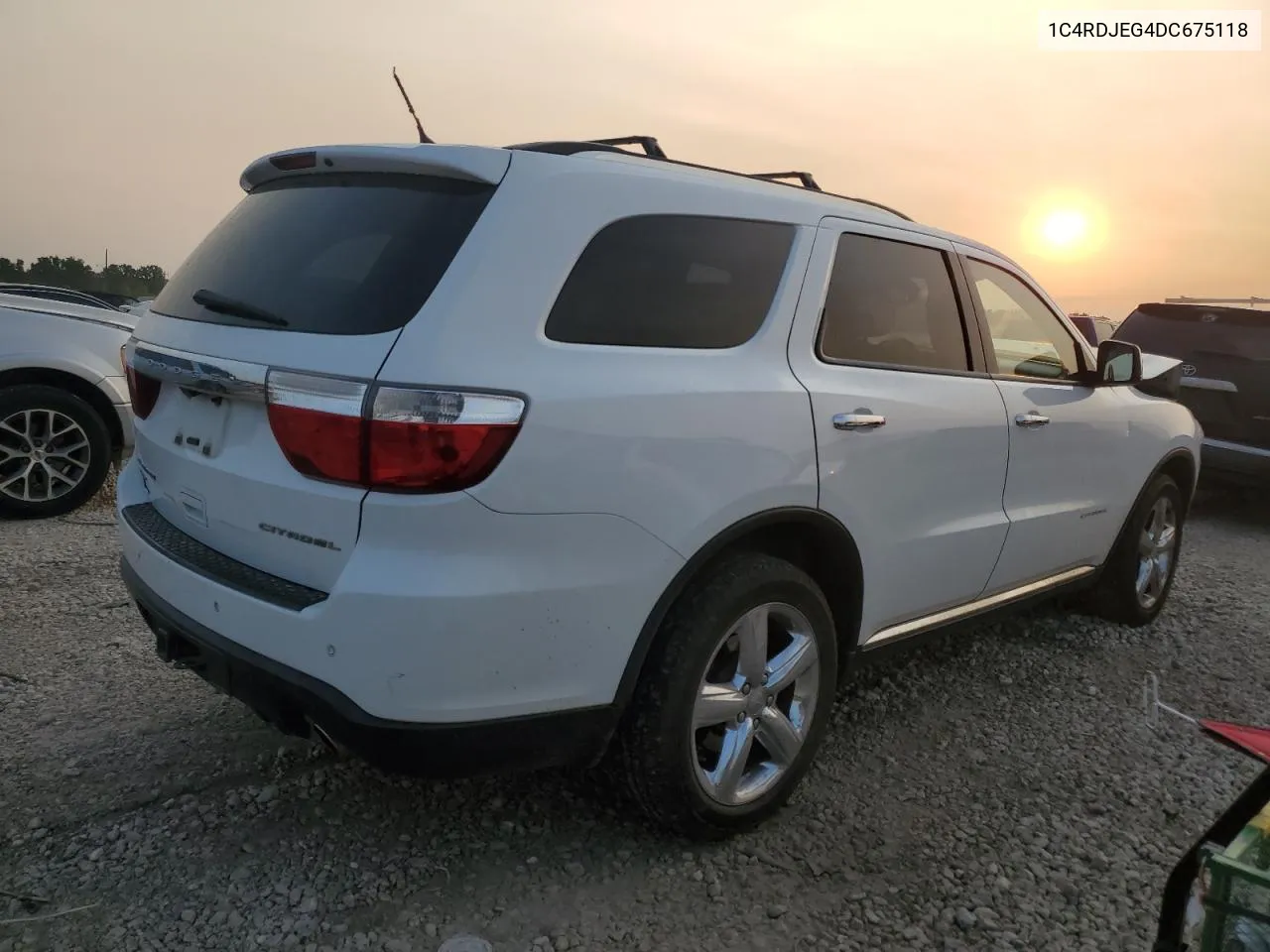 2013 Dodge Durango Citadel VIN: 1C4RDJEG4DC675118 Lot: 62722074