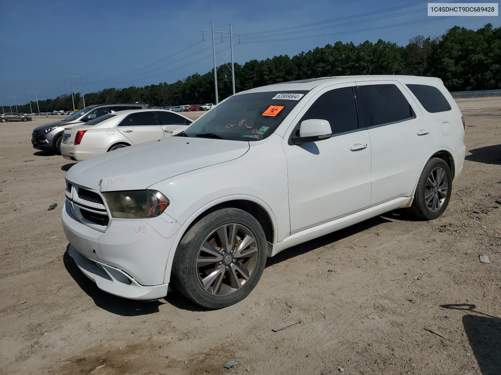 2013 Dodge Durango R/T VIN: 1C4SDHCT9DC689428 Lot: 63989664