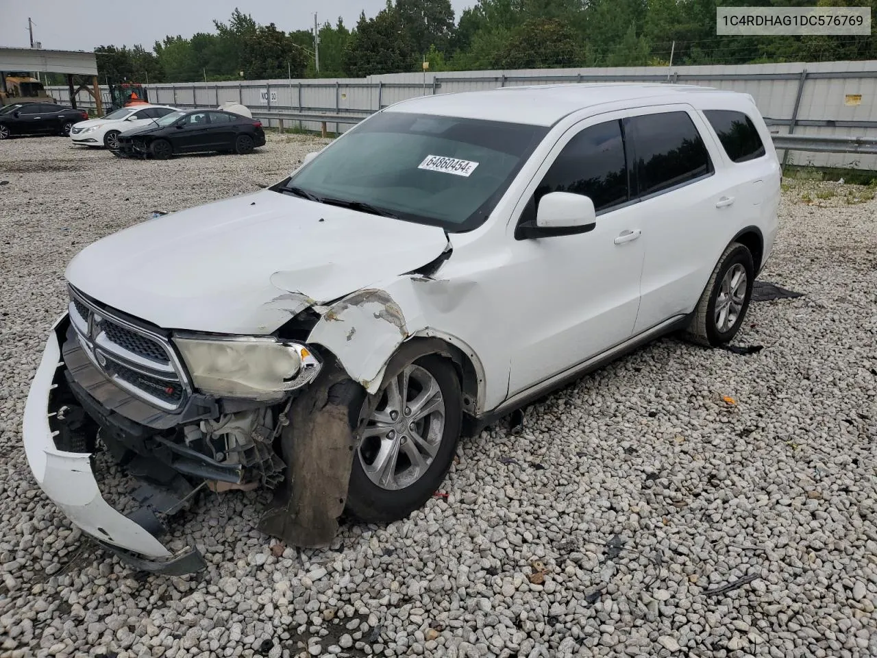 2013 Dodge Durango Sxt VIN: 1C4RDHAG1DC576769 Lot: 64860454