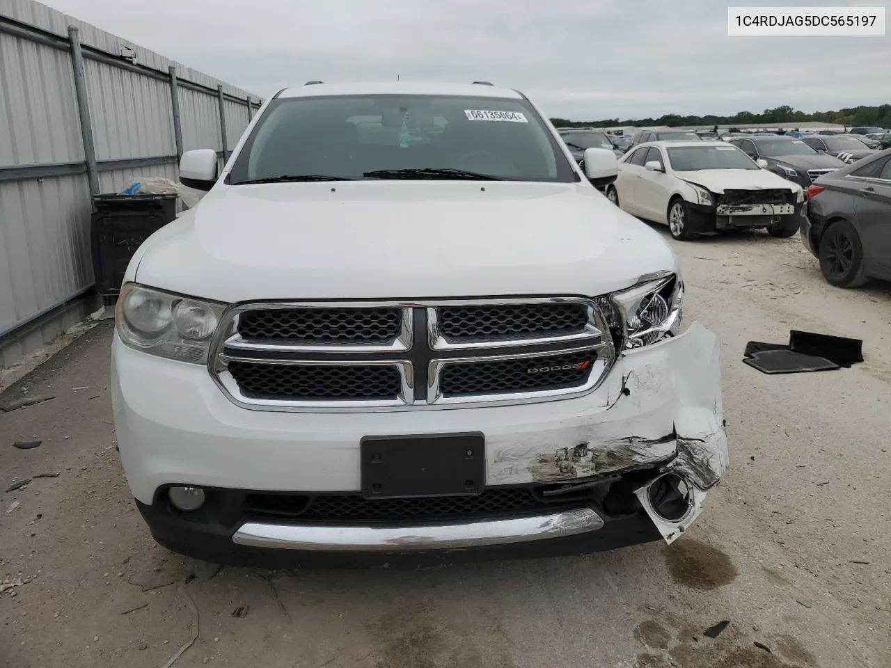 2013 Dodge Durango Sxt VIN: 1C4RDJAG5DC565197 Lot: 66135064