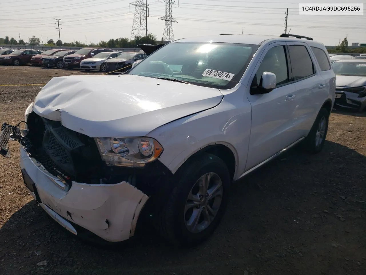 2013 Dodge Durango Sxt VIN: 1C4RDJAG9DC695256 Lot: 66739974