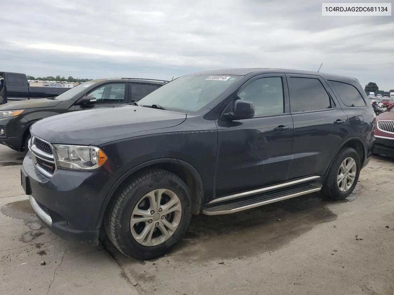 2013 Dodge Durango Sxt VIN: 1C4RDJAG2DC681134 Lot: 67005214