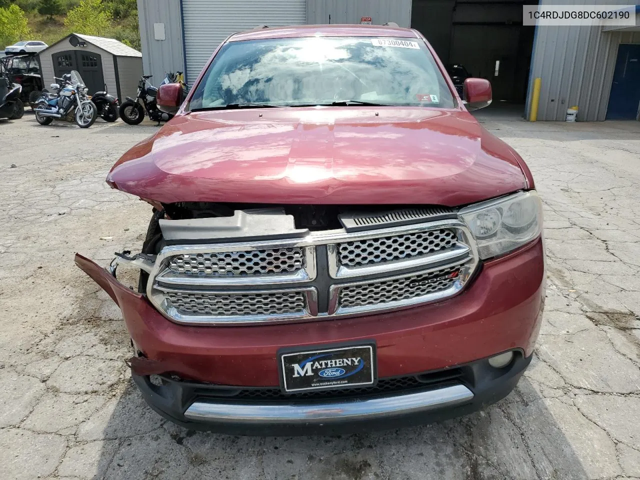 2013 Dodge Durango Crew VIN: 1C4RDJDG8DC602190 Lot: 67300404