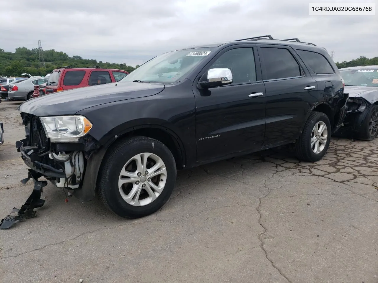 2013 Dodge Durango Sxt VIN: 1C4RDJAG2DC686768 Lot: 67400524