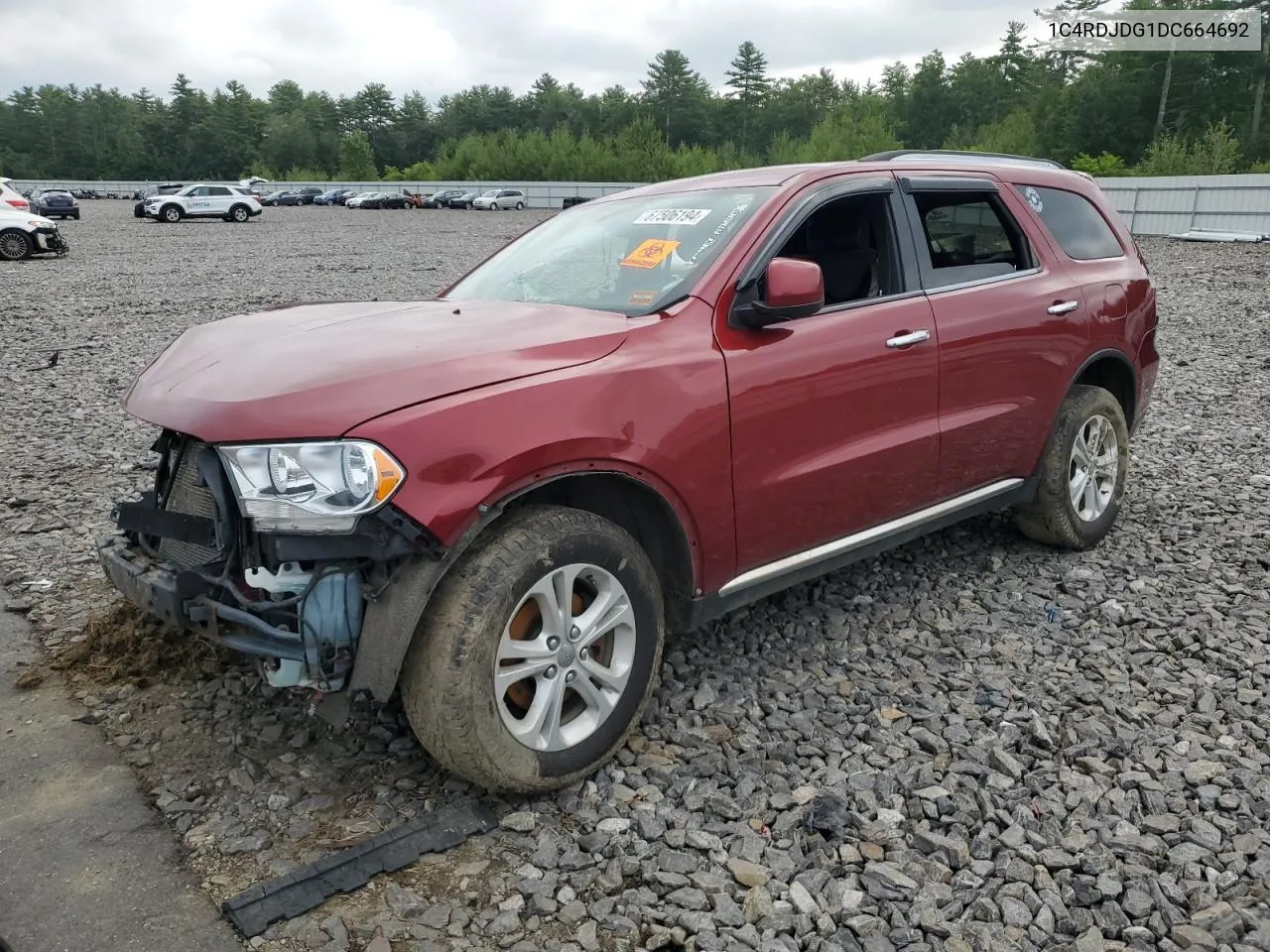 2013 Dodge Durango Crew VIN: 1C4RDJDG1DC664692 Lot: 67506194