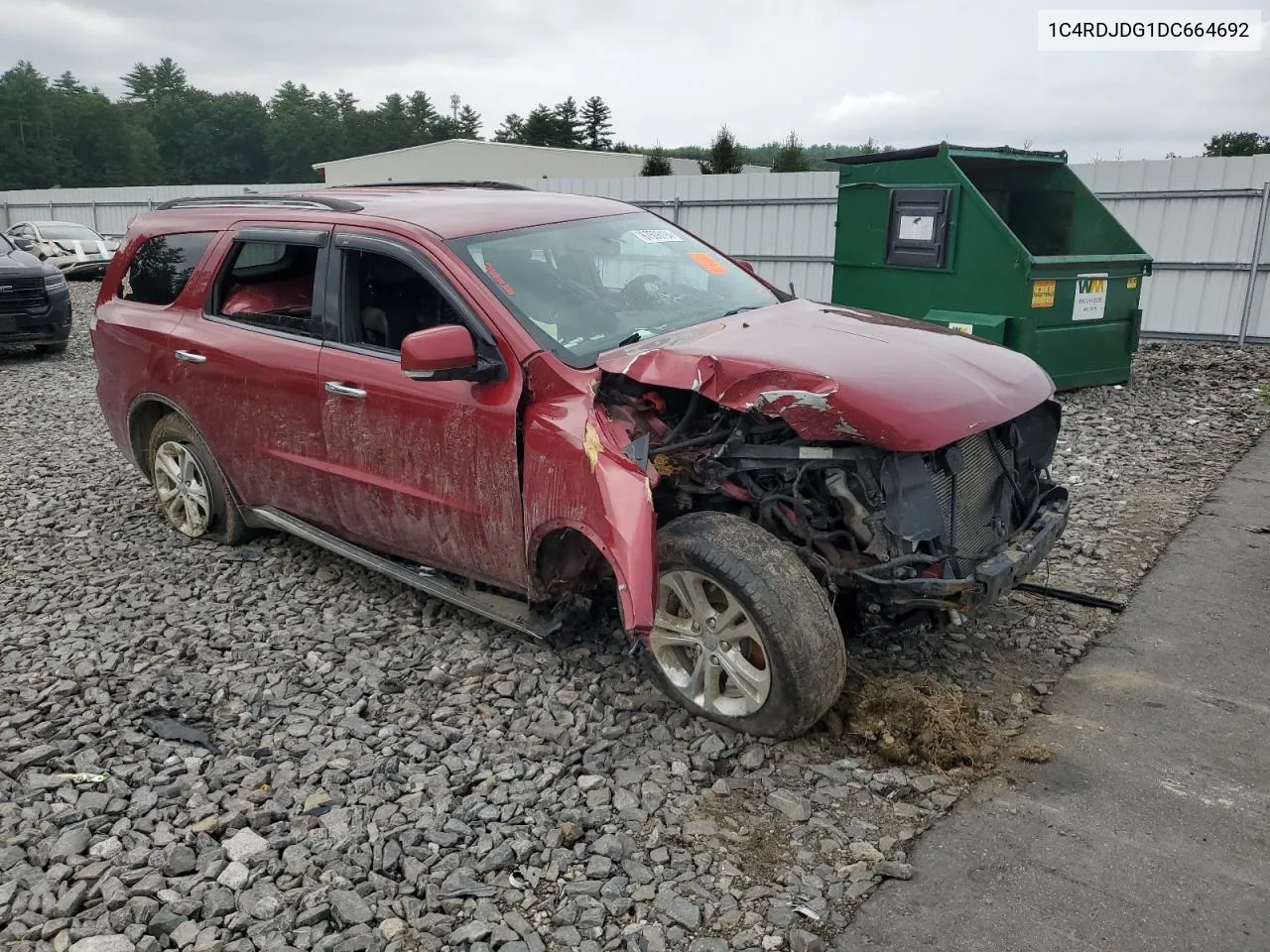 1C4RDJDG1DC664692 2013 Dodge Durango Crew