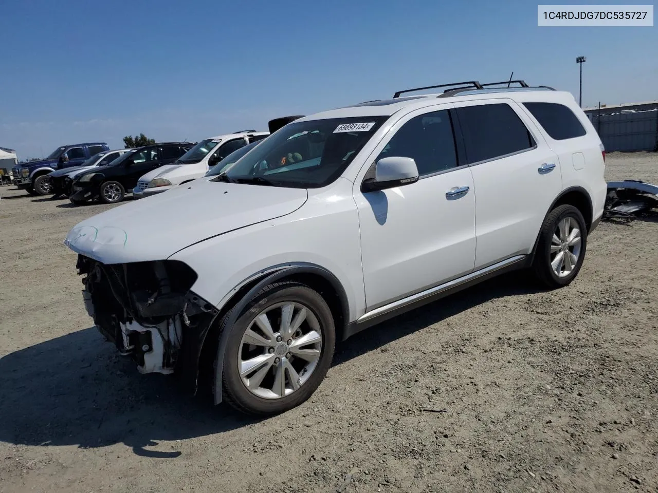 2013 Dodge Durango Crew VIN: 1C4RDJDG7DC535727 Lot: 69893134