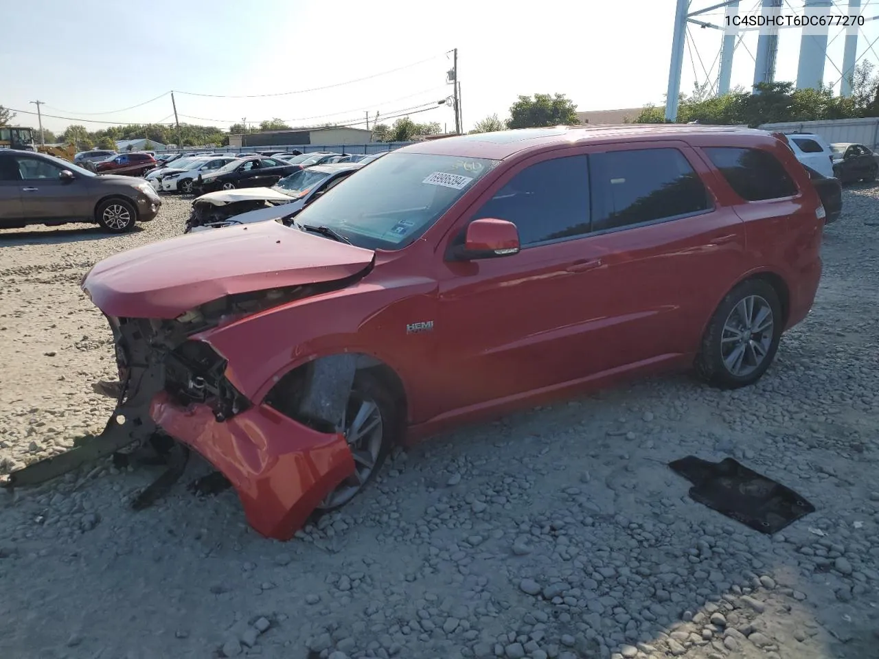 2013 Dodge Durango R/T VIN: 1C4SDHCT6DC677270 Lot: 69986394