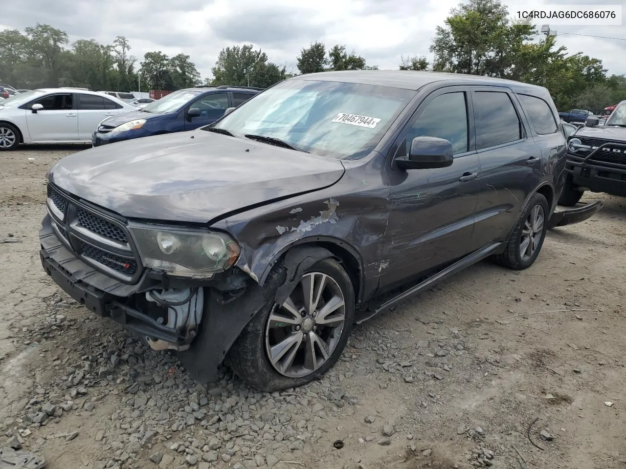 2013 Dodge Durango Sxt VIN: 1C4RDJAG6DC686076 Lot: 70467944