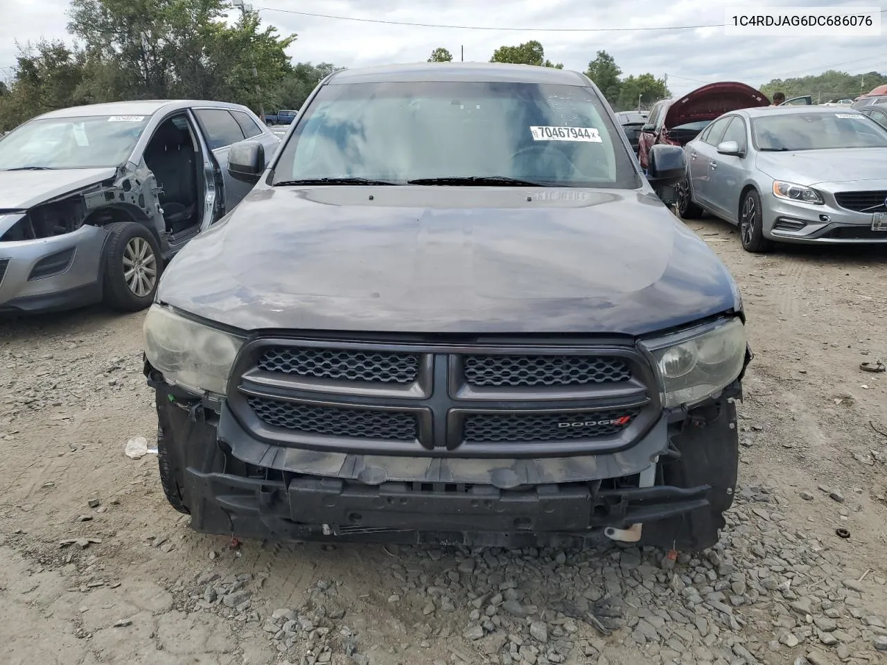 2013 Dodge Durango Sxt VIN: 1C4RDJAG6DC686076 Lot: 70467944