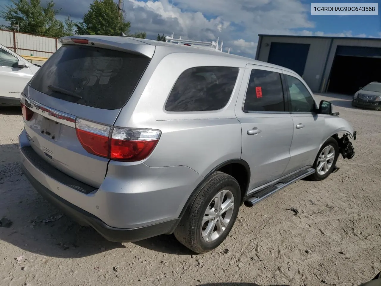 2013 Dodge Durango Sxt VIN: 1C4RDHAG9DC643568 Lot: 71044184