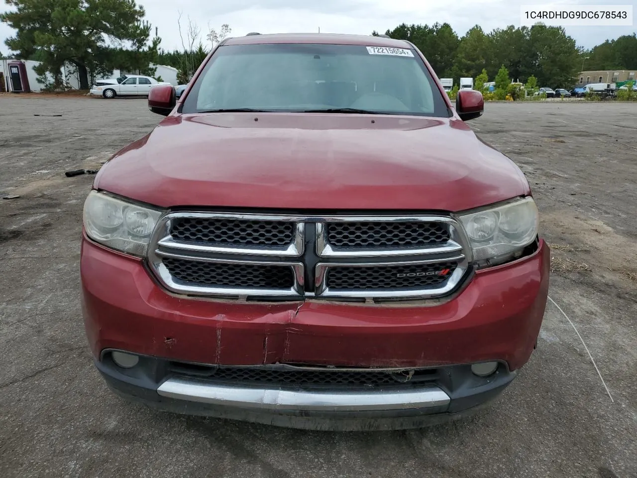 2013 Dodge Durango Crew VIN: 1C4RDHDG9DC678543 Lot: 72215654