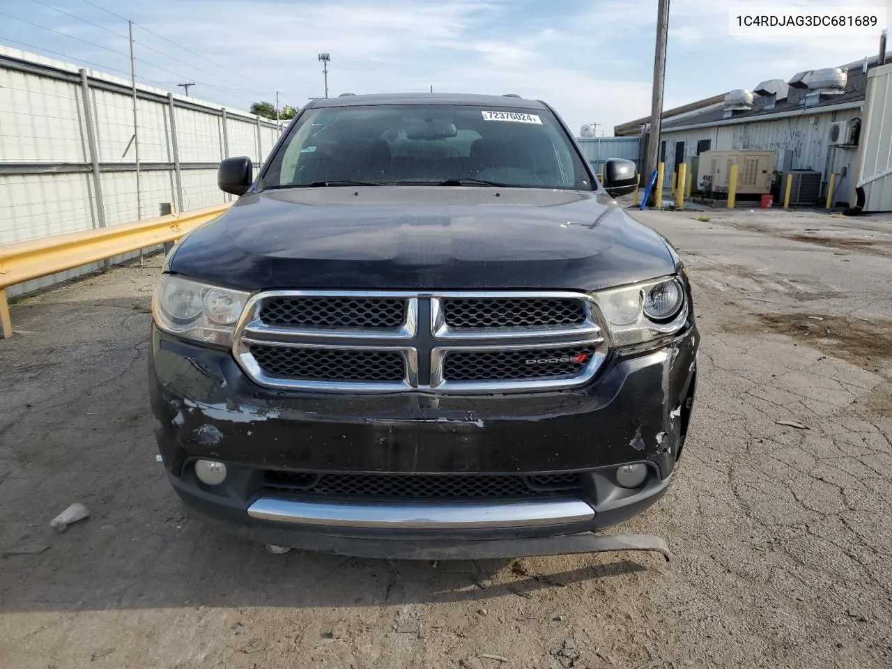 2013 Dodge Durango Sxt VIN: 1C4RDJAG3DC681689 Lot: 72376024