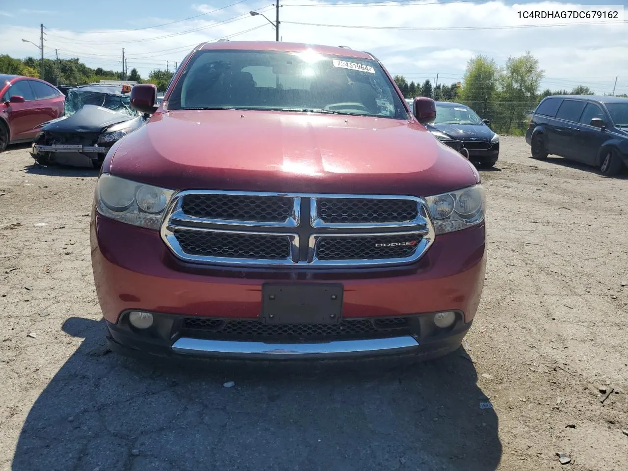 2013 Dodge Durango Sxt VIN: 1C4RDHAG7DC679162 Lot: 72451964