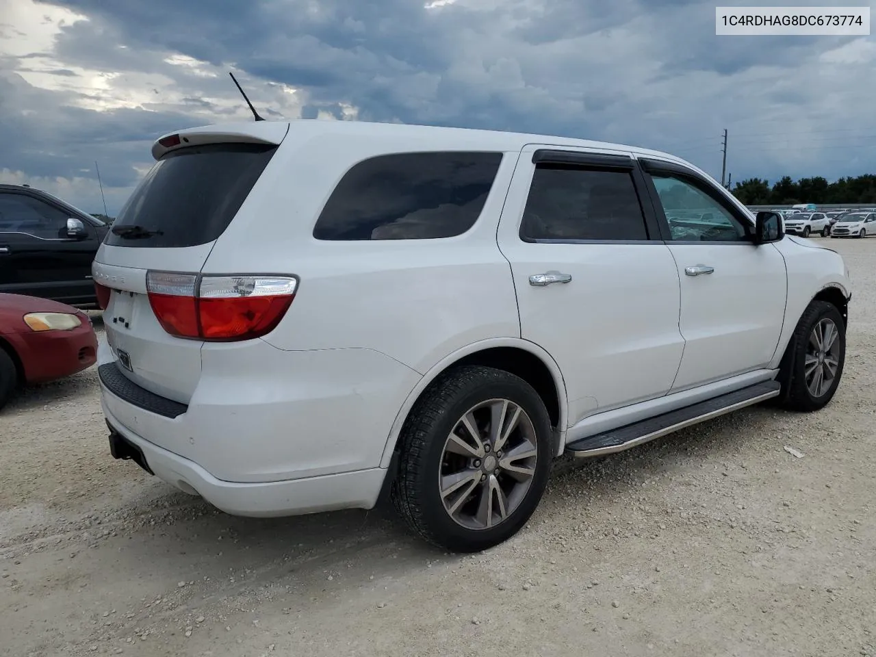 2013 Dodge Durango Sxt VIN: 1C4RDHAG8DC673774 Lot: 74201624