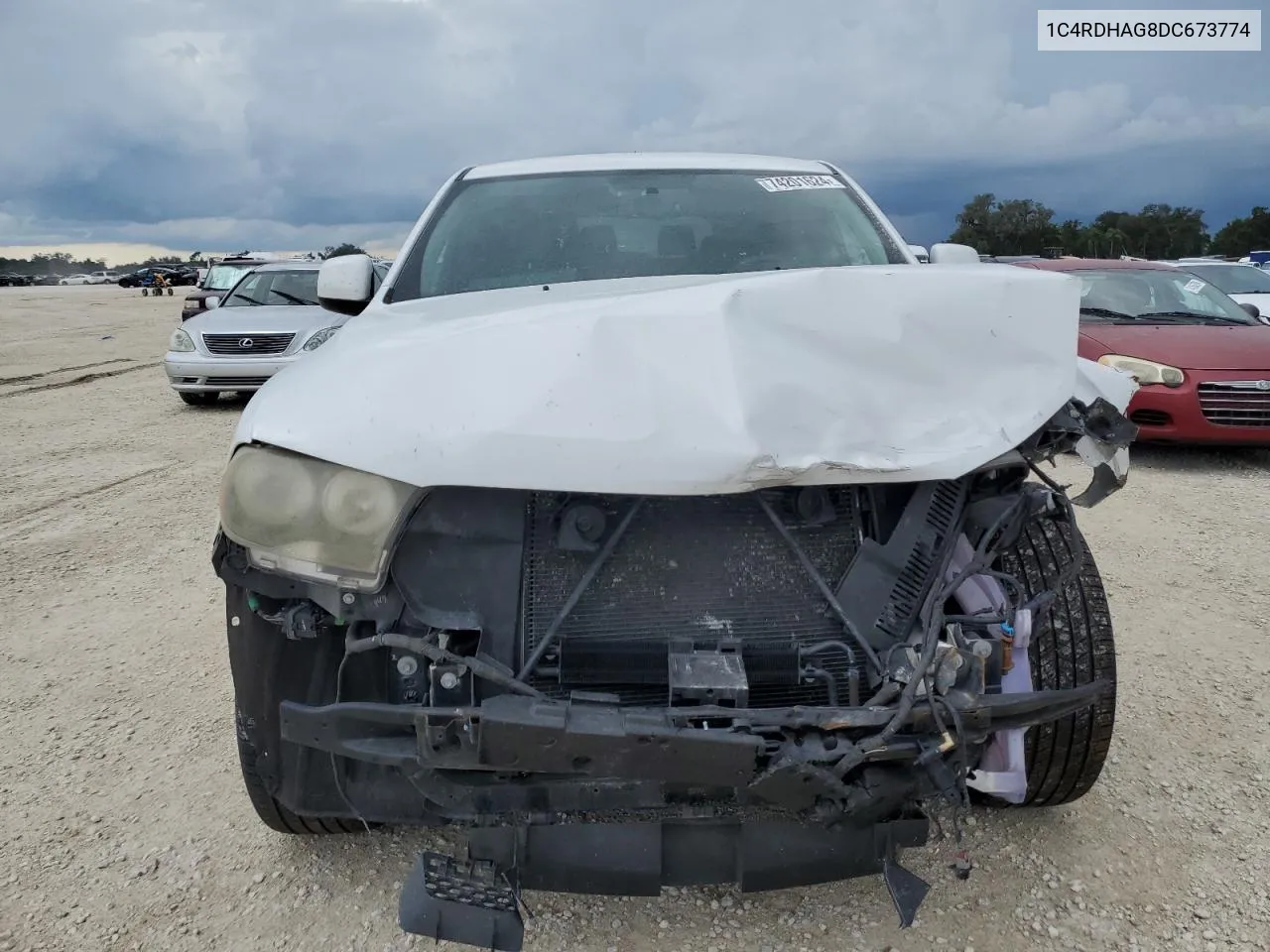 2013 Dodge Durango Sxt VIN: 1C4RDHAG8DC673774 Lot: 74201624