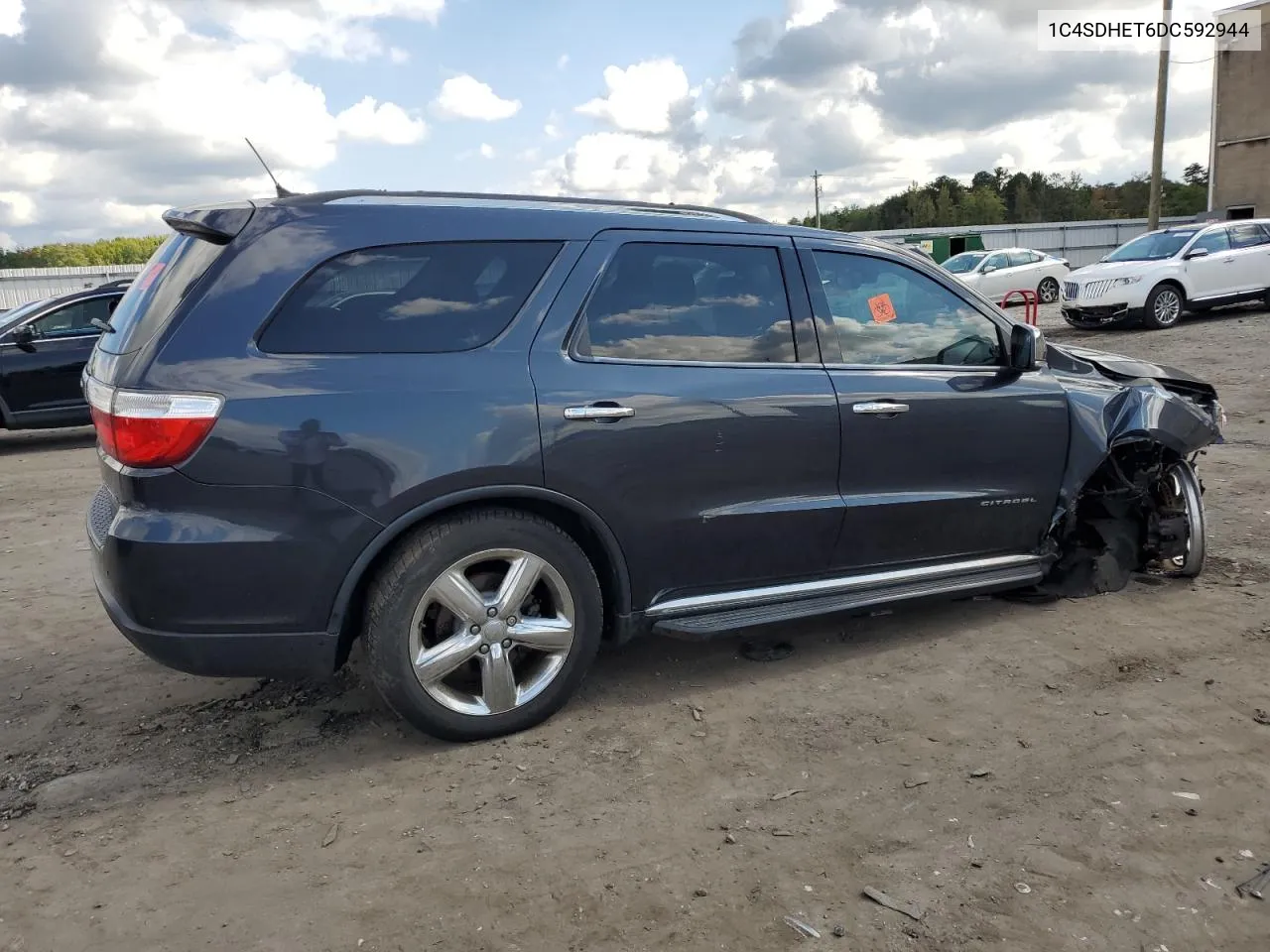 1C4SDHET6DC592944 2013 Dodge Durango Citadel