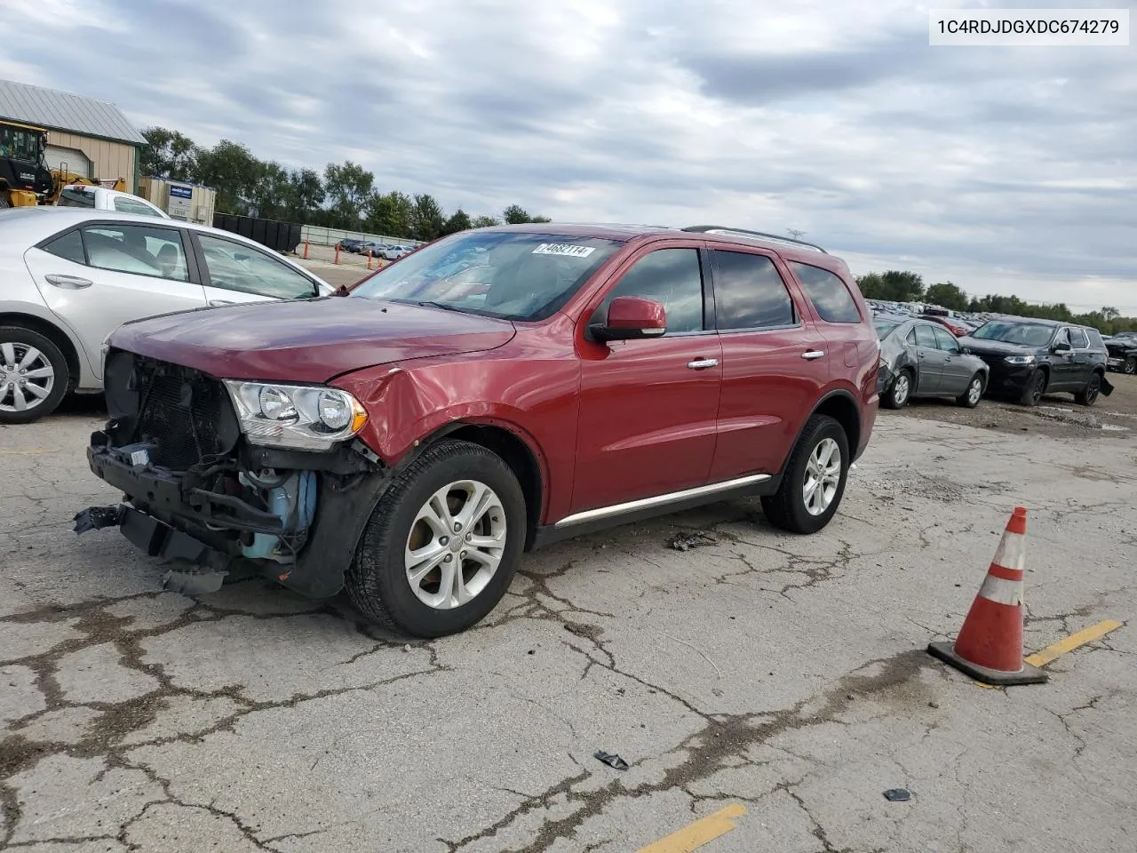 2013 Dodge Durango Crew VIN: 1C4RDJDGXDC674279 Lot: 74682114