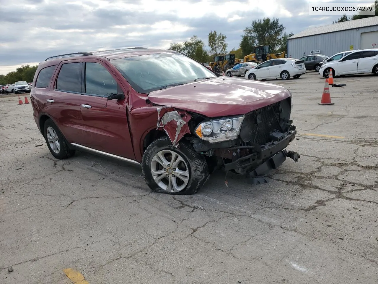 2013 Dodge Durango Crew VIN: 1C4RDJDGXDC674279 Lot: 74682114