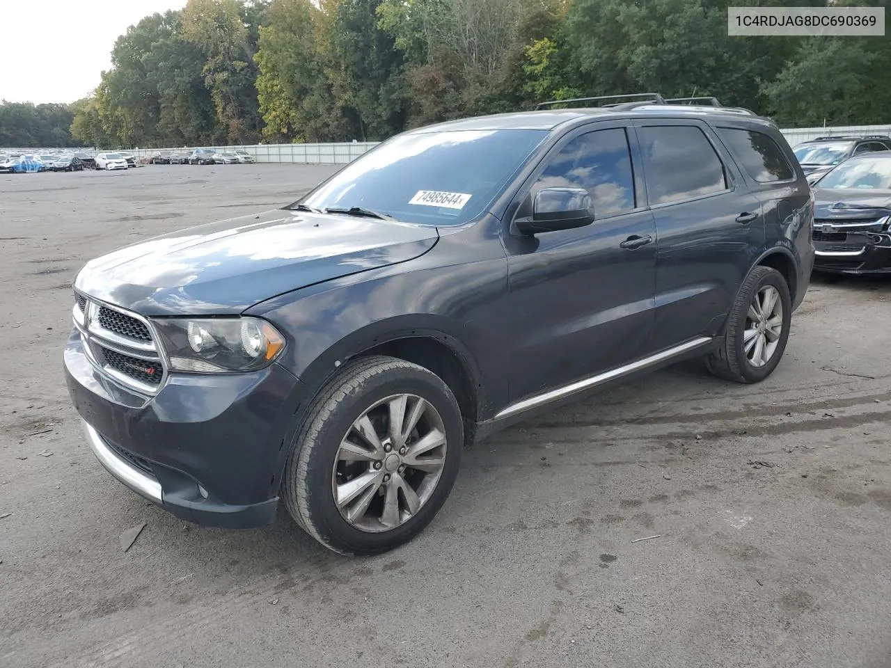 2013 Dodge Durango Sxt VIN: 1C4RDJAG8DC690369 Lot: 74985644