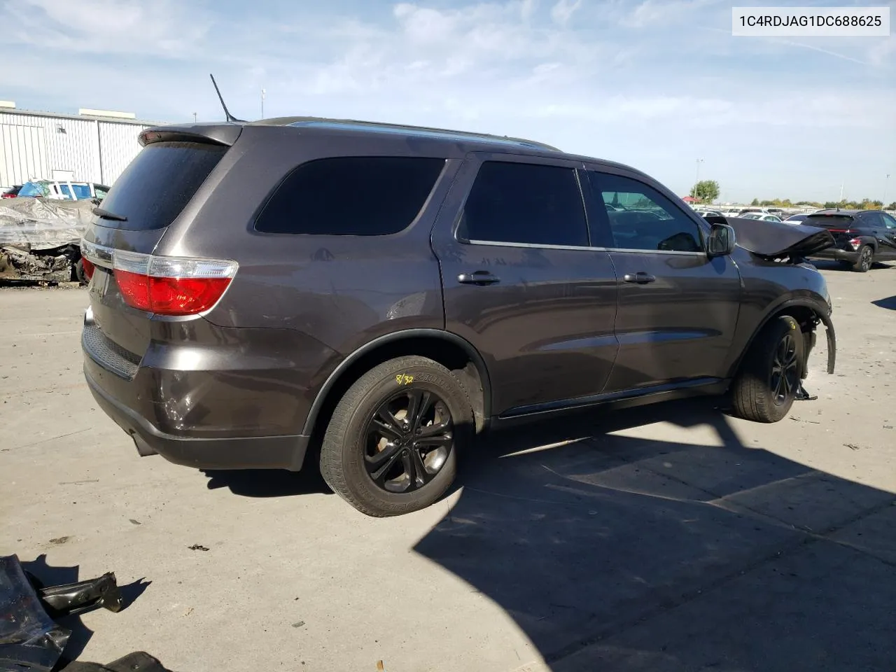 2013 Dodge Durango Sxt VIN: 1C4RDJAG1DC688625 Lot: 75044154