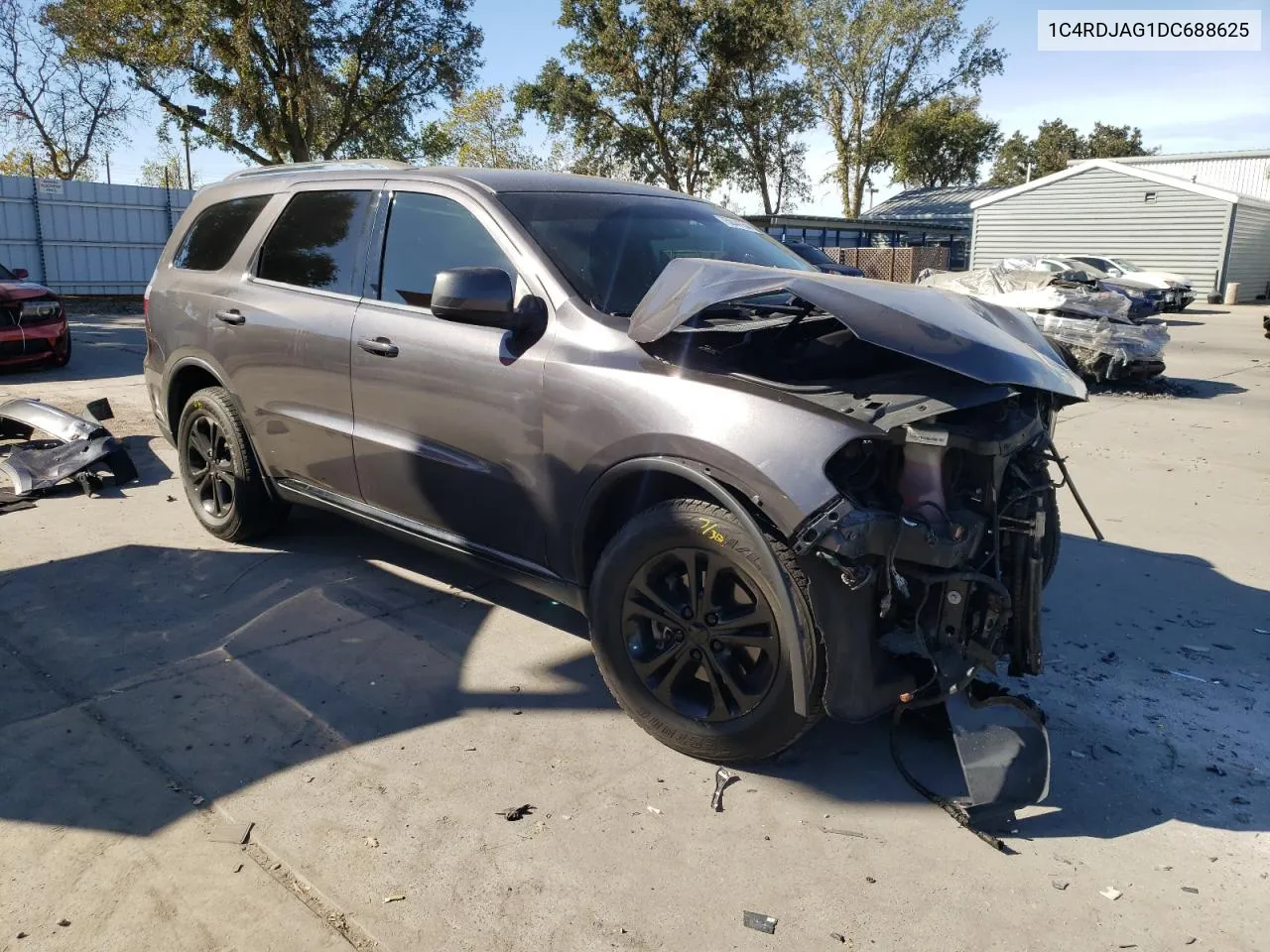 2013 Dodge Durango Sxt VIN: 1C4RDJAG1DC688625 Lot: 75044154