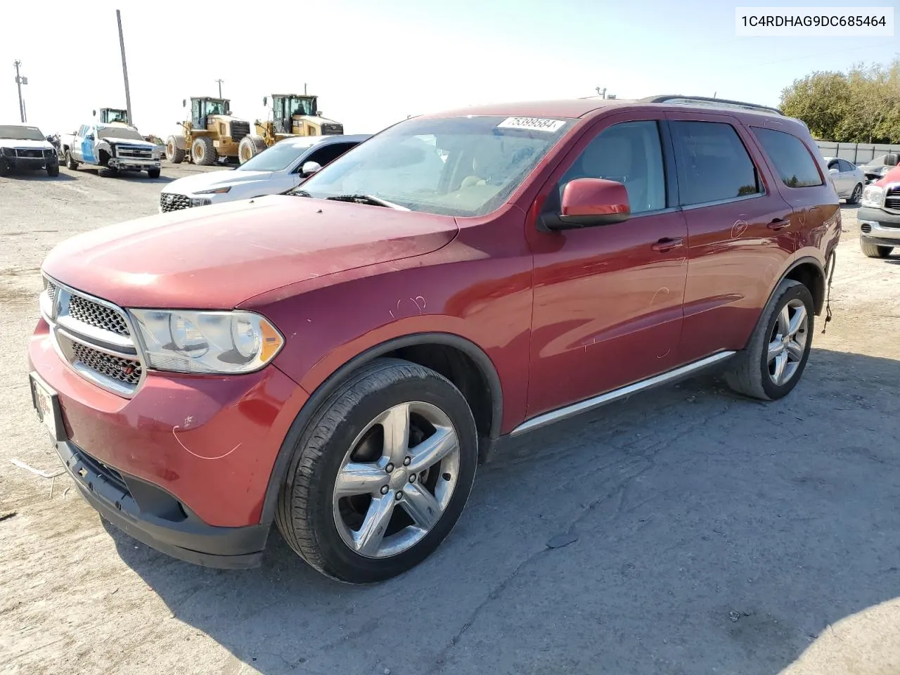 2013 Dodge Durango Sxt VIN: 1C4RDHAG9DC685464 Lot: 75399584