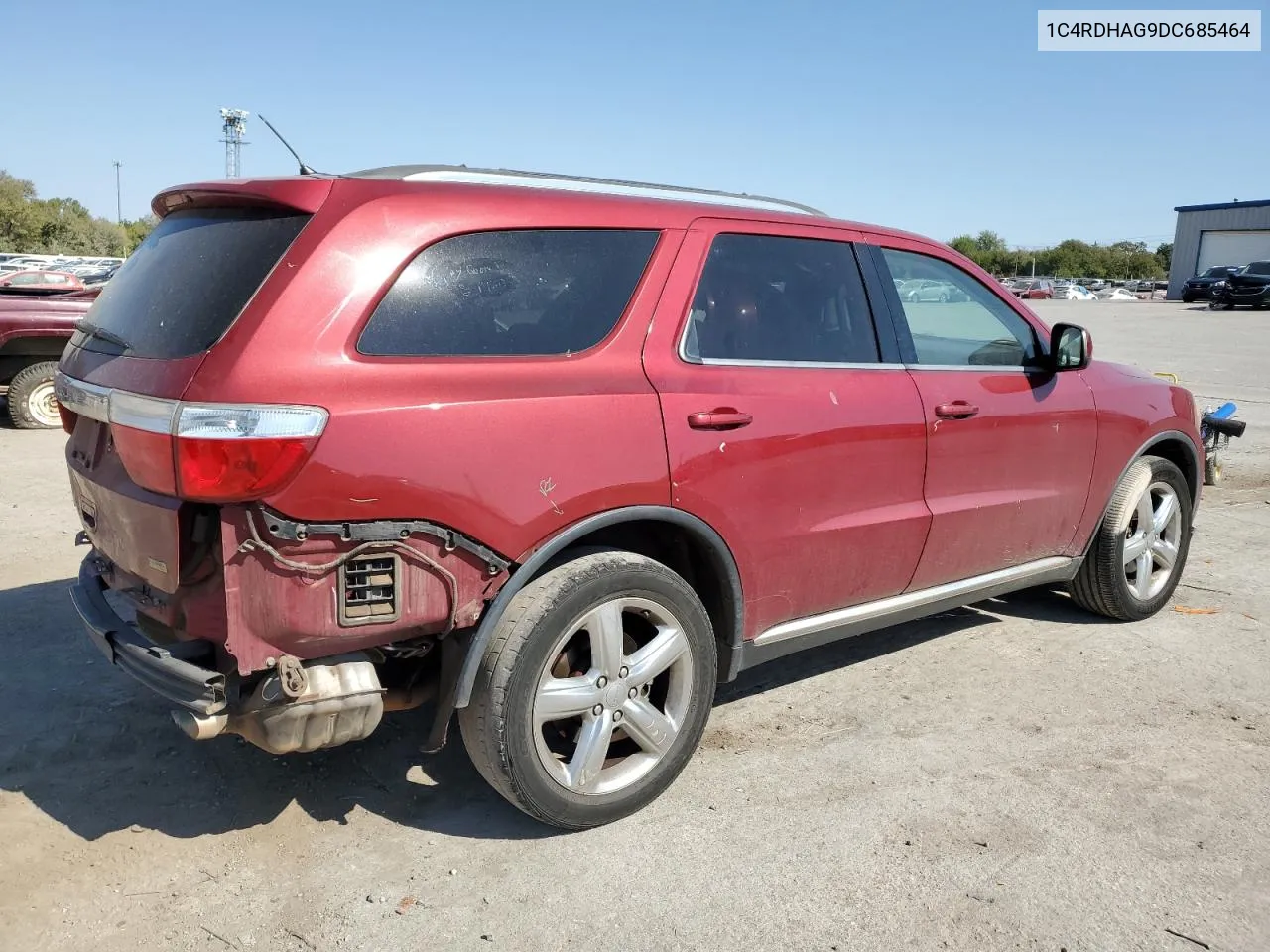 2013 Dodge Durango Sxt VIN: 1C4RDHAG9DC685464 Lot: 75399584