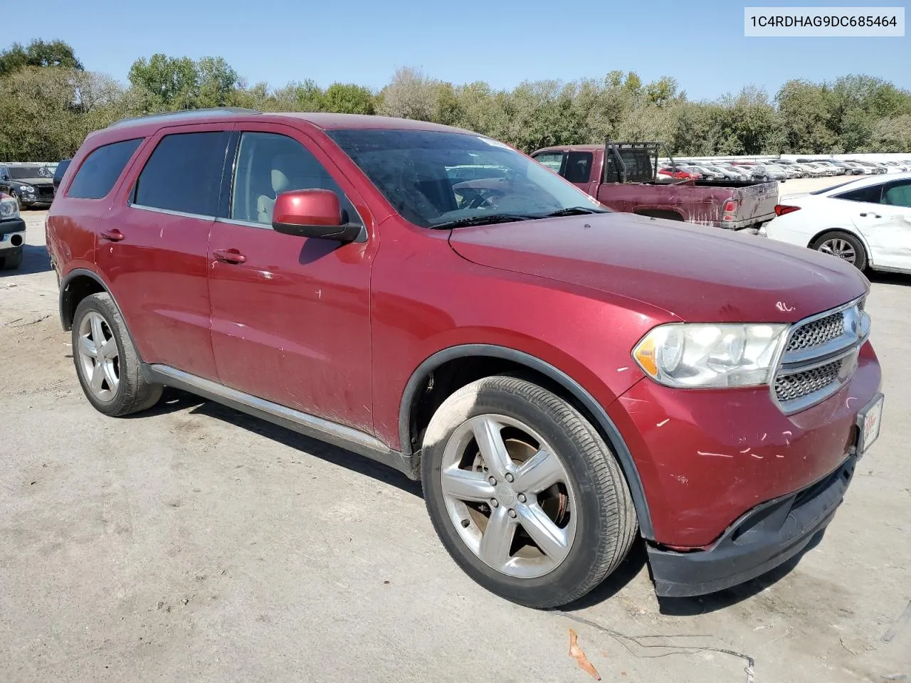 2013 Dodge Durango Sxt VIN: 1C4RDHAG9DC685464 Lot: 75399584