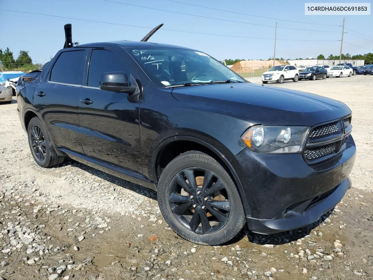 2013 Dodge Durango Sxt VIN: 1C4RDHAG6DC691853 Lot: 75806904