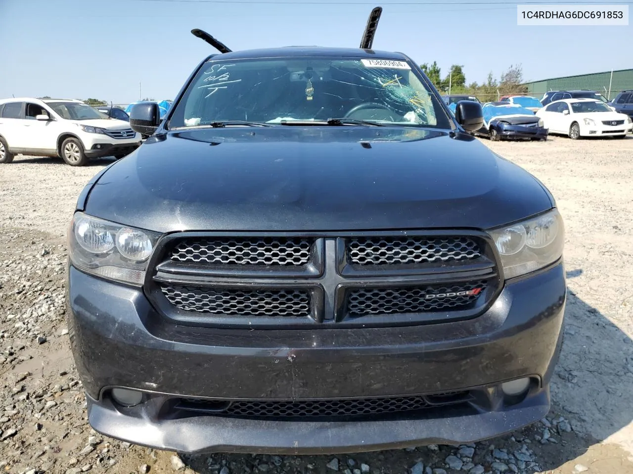 2013 Dodge Durango Sxt VIN: 1C4RDHAG6DC691853 Lot: 75806904