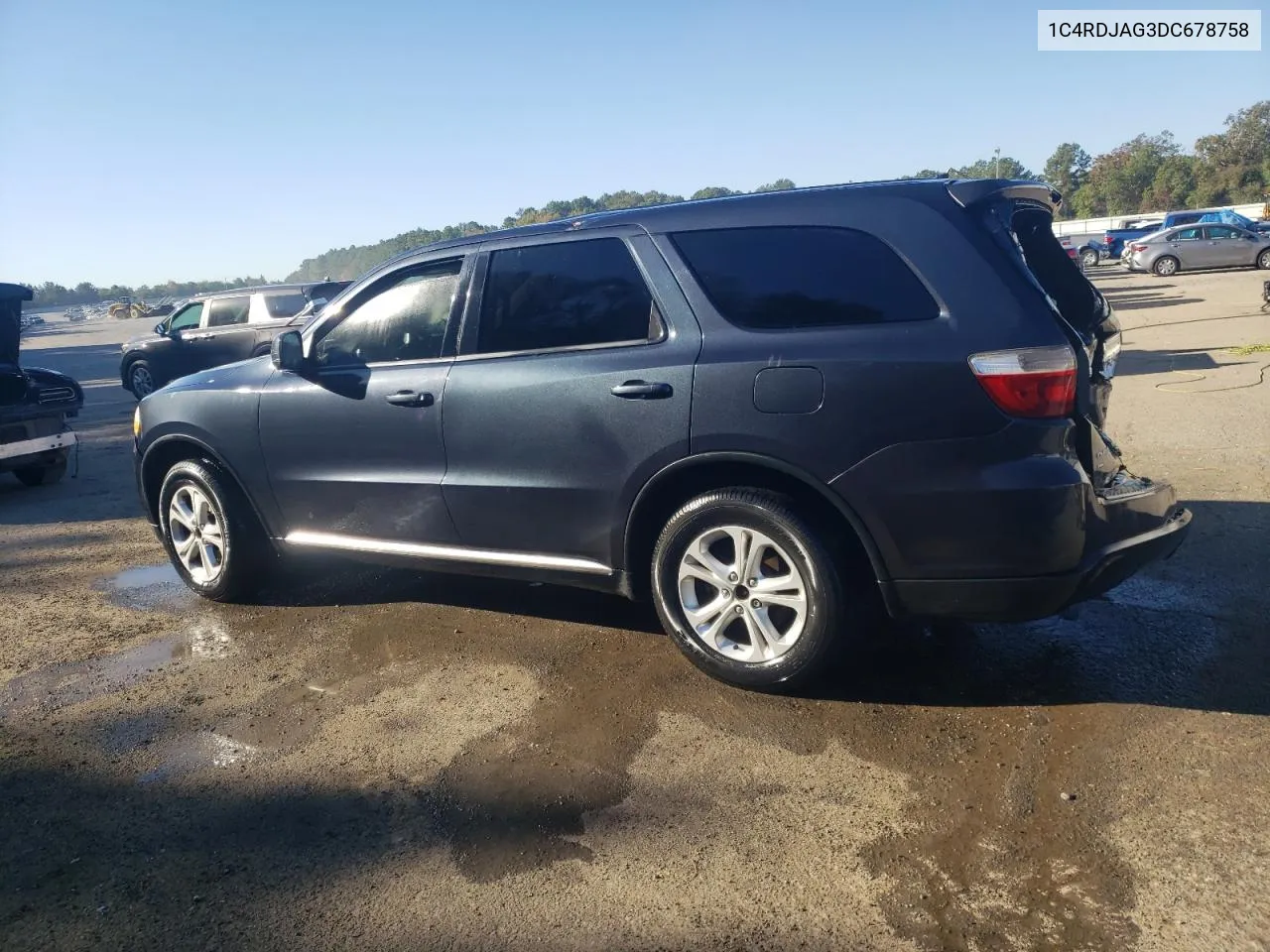 2013 Dodge Durango Sxt VIN: 1C4RDJAG3DC678758 Lot: 75857494