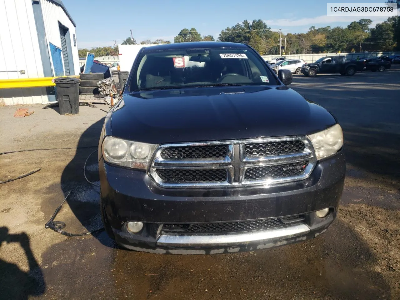 1C4RDJAG3DC678758 2013 Dodge Durango Sxt