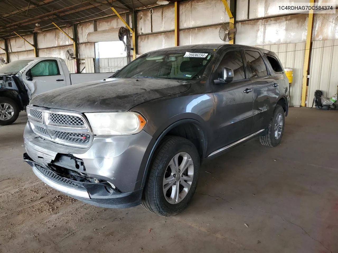 2013 Dodge Durango Sxt VIN: 1C4RDHAG7DC584374 Lot: 75936234