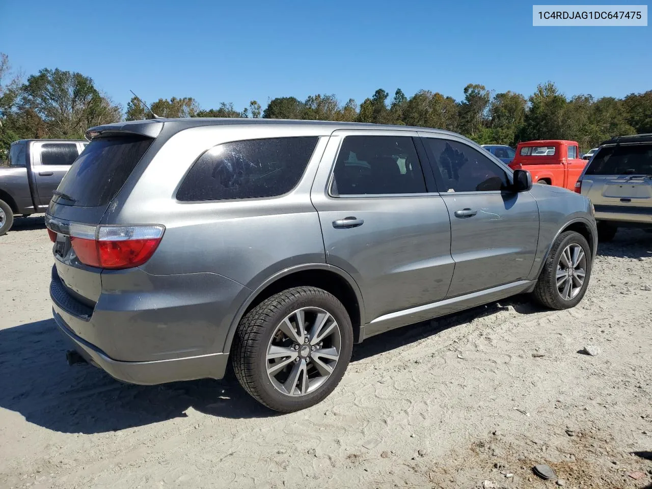 2013 Dodge Durango Sxt VIN: 1C4RDJAG1DC647475 Lot: 76516884