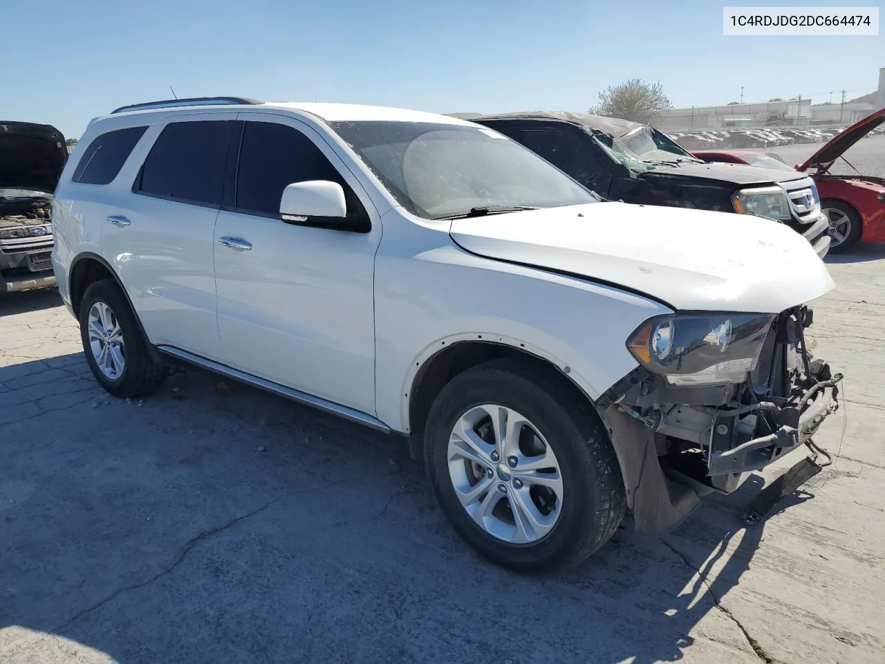 2013 Dodge Durango Crew VIN: 1C4RDJDG2DC664474 Lot: 76618564