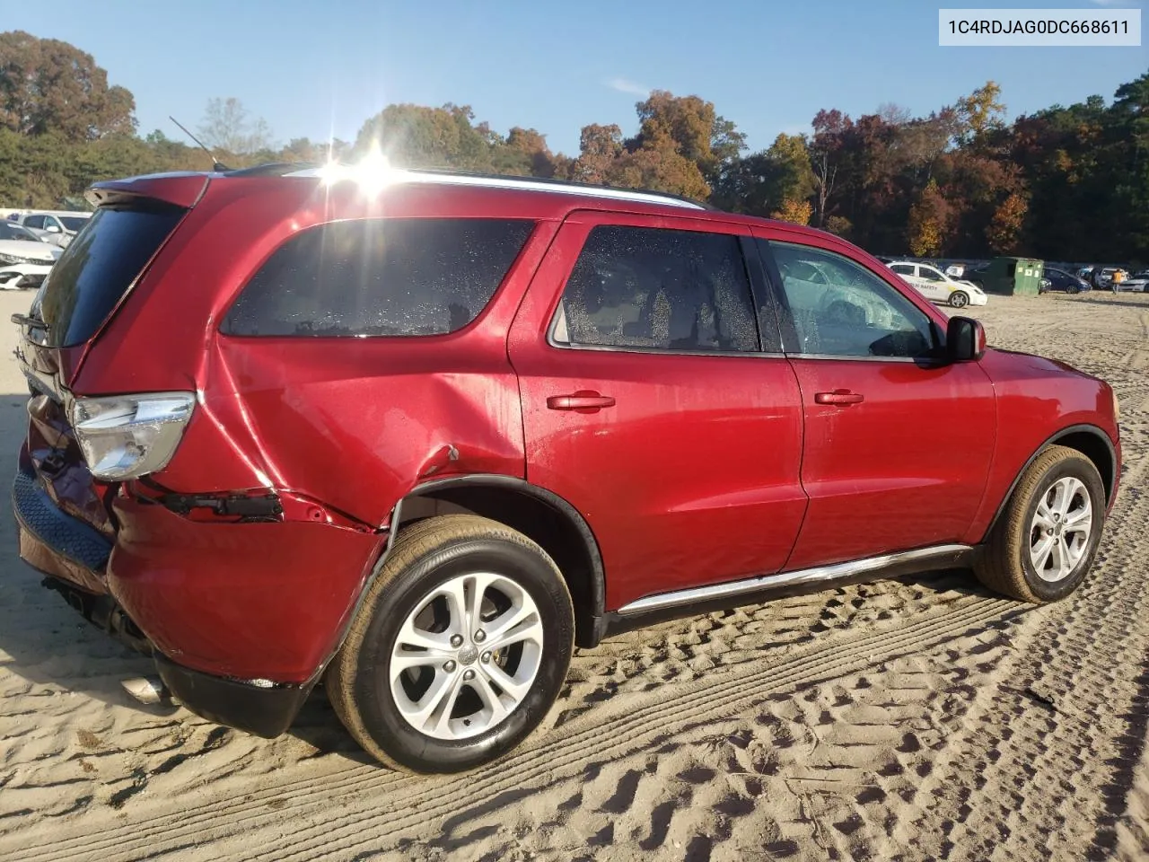 2013 Dodge Durango Sxt VIN: 1C4RDJAG0DC668611 Lot: 77326554