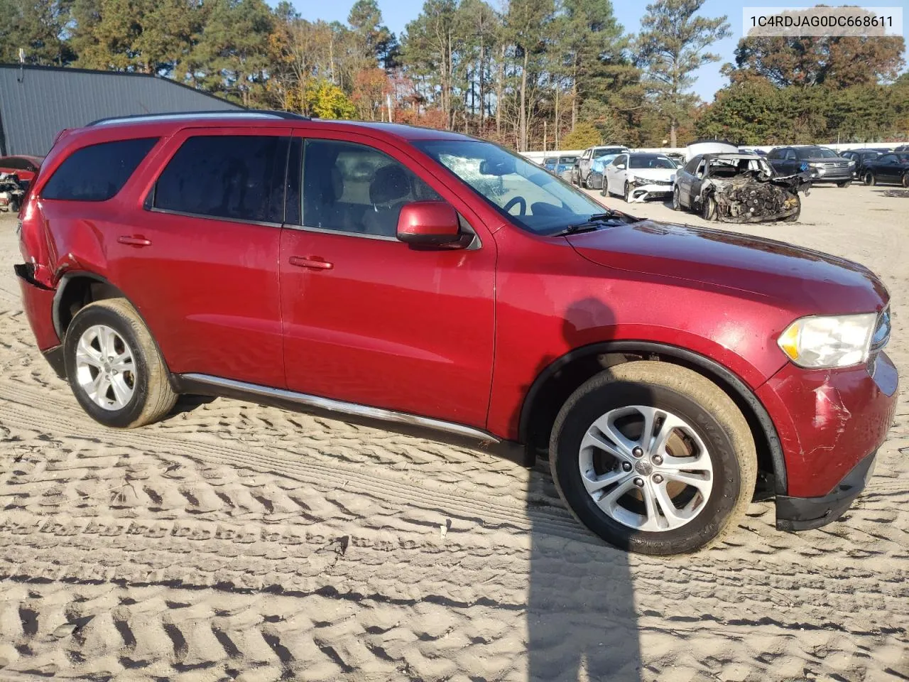 2013 Dodge Durango Sxt VIN: 1C4RDJAG0DC668611 Lot: 77326554