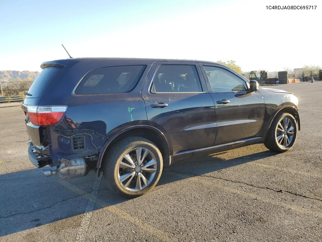 2013 Dodge Durango Sxt VIN: 1C4RDJAG8DC695717 Lot: 77513394