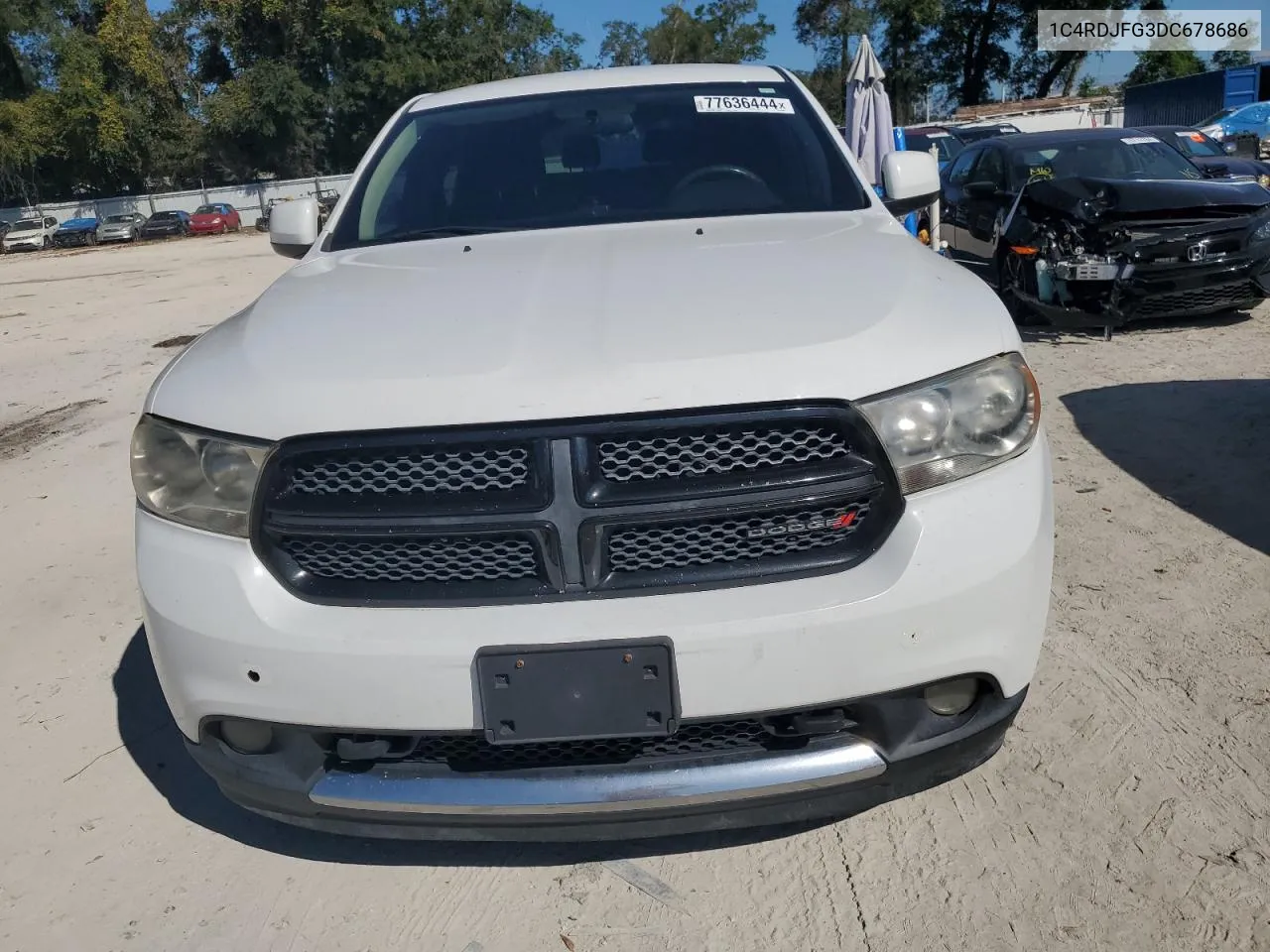 2013 Dodge Durango Ssv VIN: 1C4RDJFG3DC678686 Lot: 77636444