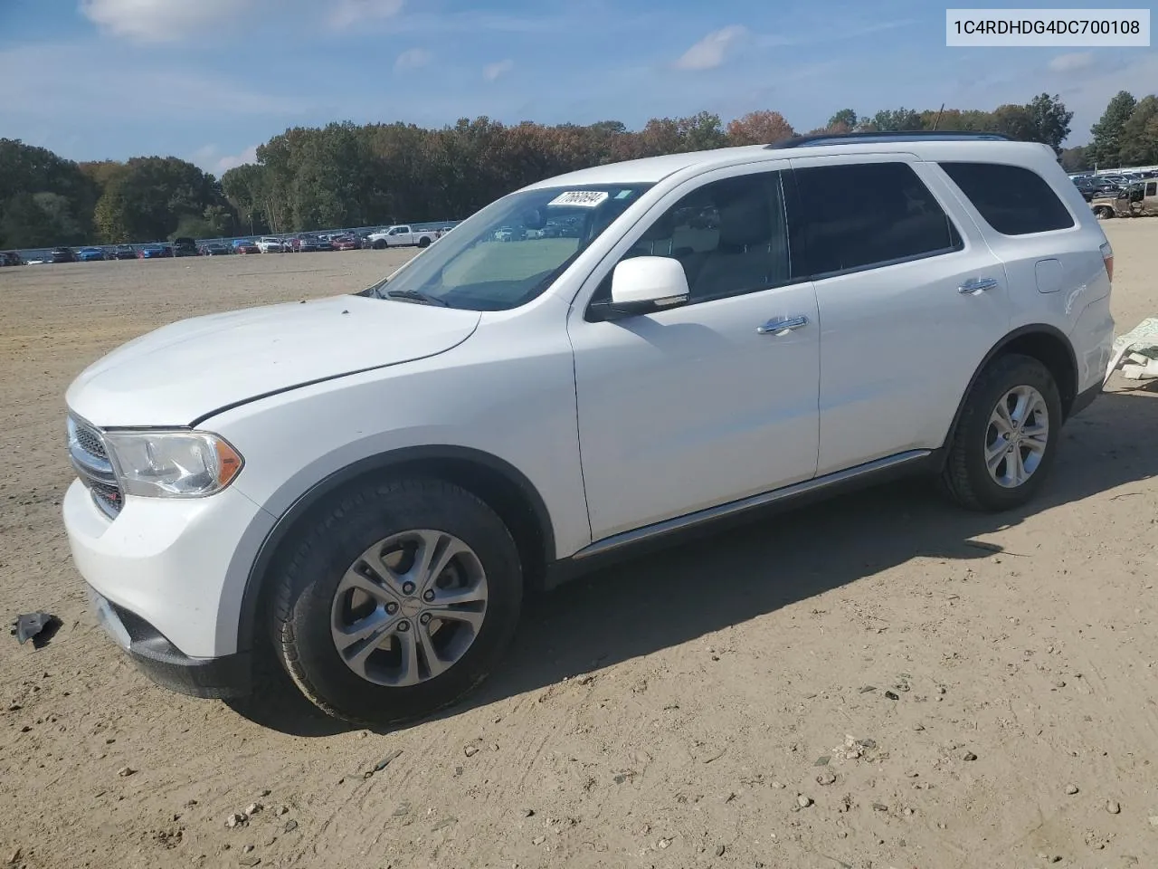 2013 Dodge Durango Crew VIN: 1C4RDHDG4DC700108 Lot: 77660694