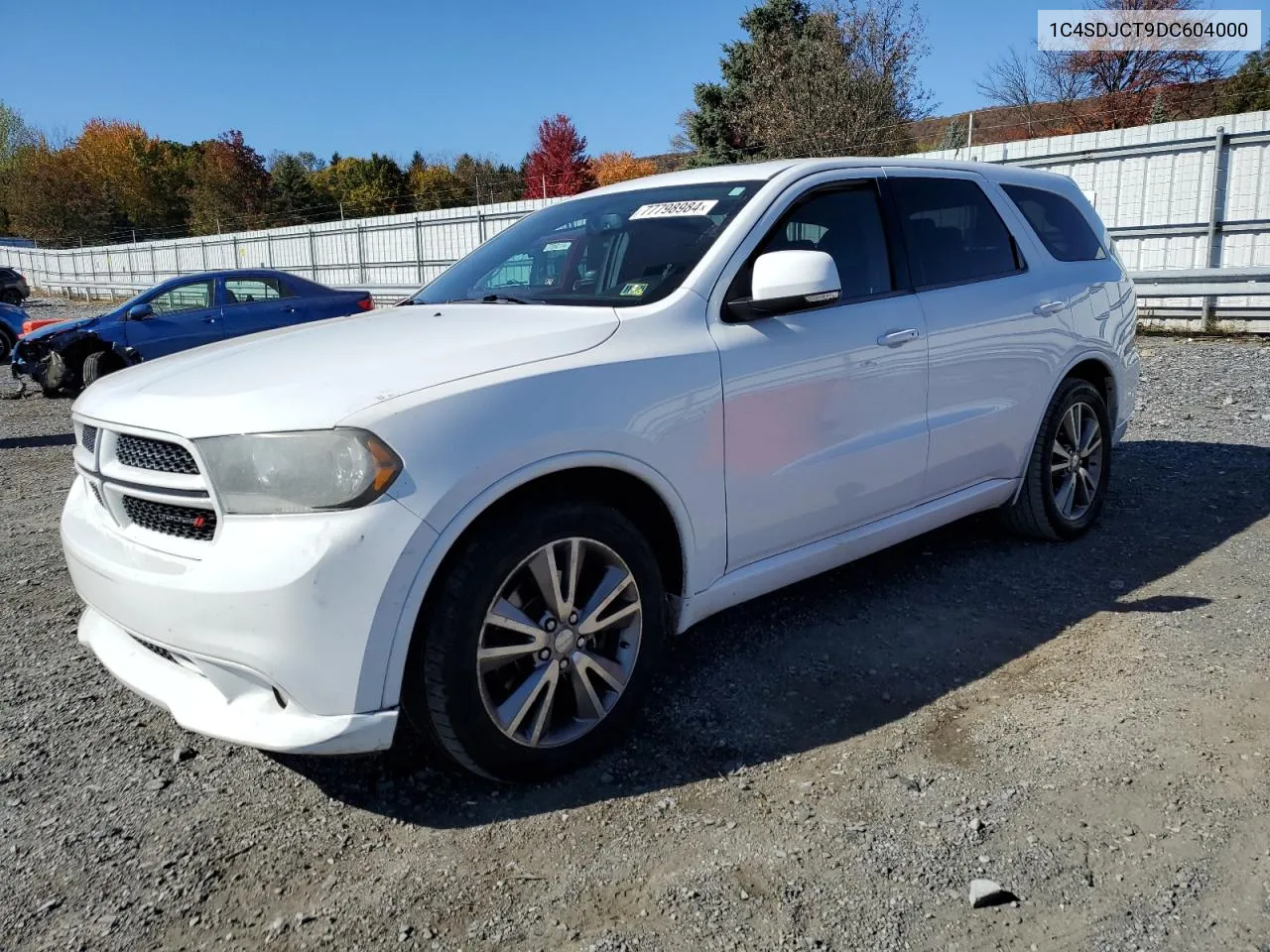 2013 Dodge Durango R/T VIN: 1C4SDJCT9DC604000 Lot: 77798984